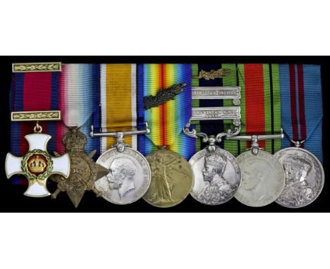 A fine 1916 D.S.O. group of seven awarded to Colonel W. F. S. Casson, 27th Light Cavalry, Indian Army, who earned no less tha