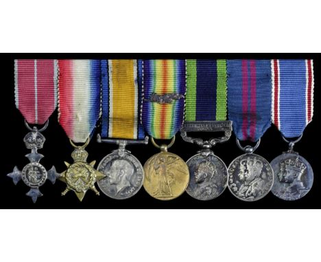 Sold by Order of a Direct DescendentA mounted group of seven miniature dress medals worn by Major-General H. H. Blake, Royal 