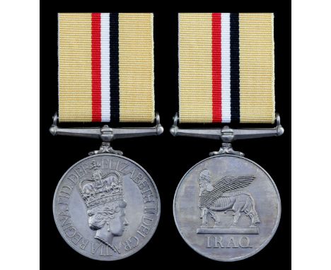 Iraq 2003-11, no clasp (25175366 Pte G J Chapman R Anglian), extremely fine. Subject to 20% VAT on Buyer’s Premium. For more 