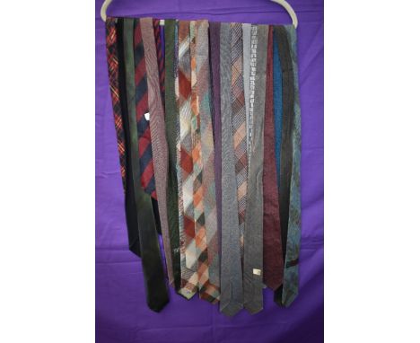 A collection of vintage ties,various colours and styles.predominantly 1950s.