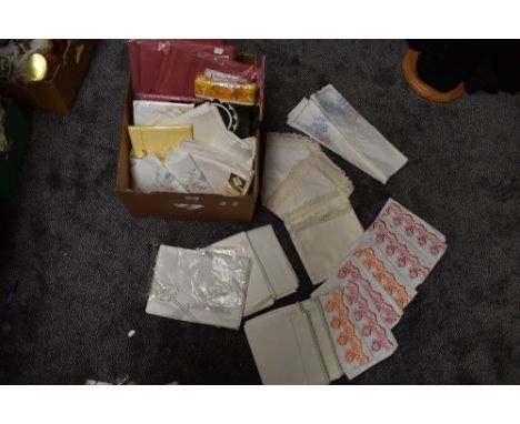 A large collection of vintage and retro bed linen, the majority unused in packaging and the vast majority of the rest appeari