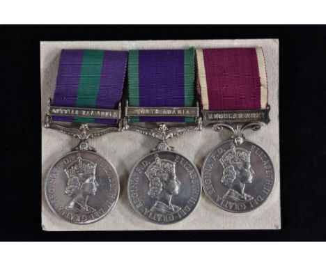 Medals, GSM/CSM/Army LSGC, group of three, Sgt. J.A. Spencer, REME, GSM 1918-62 EIIR/clsp. Arabian Peninsular (22526134 Cpl. 