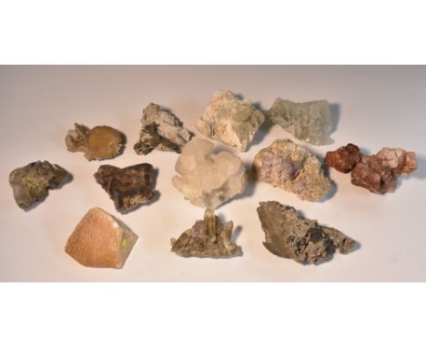 Natural History - Geology - a collection of rock and mineral specimens, comprising helvite in quartz, 7cm high, 7cm wide, Kar