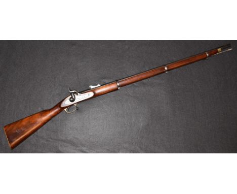 A Snider-Enfield Model 1861 Mk.II replica percussion musket, 99cm barrel with long range ladder sight, three bands, walnut st