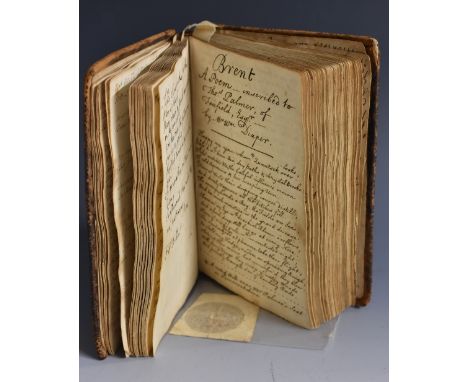 An early 18th century lady's MS commonplace book, of Mary Bridges and inscribed from September 1737, with a later This Book  