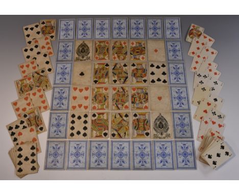 A collection of 19th century playing cards, comprising part sets by Goodall & Son, London, examples of the Paris pattern, etc