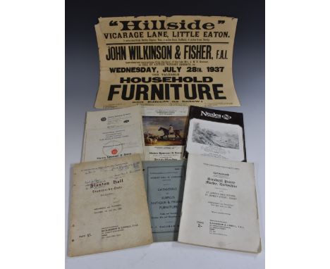 Sale Catalogues - Local Interest - Richardson & Linnell:~ Stanton Hall, Stanton-by-Dale, Derbyshire, By instructions from the