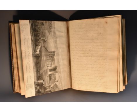 An early 19th century Anglo-Scottish lady's commonplace book, compiled and curated by Maria Duff, inscribed with various MSS,