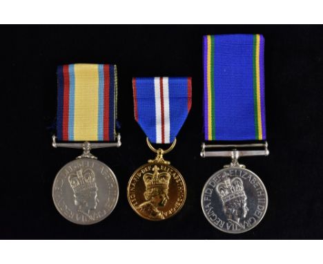 Medals, Royal Fleet Auxiliary, Chief Petty Officer's First Gulf War Medal, group of three, 1992 Gulf War Medal (no clasp) - (