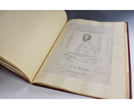 Hemm (John Peck, of Nottingham), [Portraits of The Royal Family in Penmanship], [Hemm, Oliver & Co., Nottingham 1831], the po