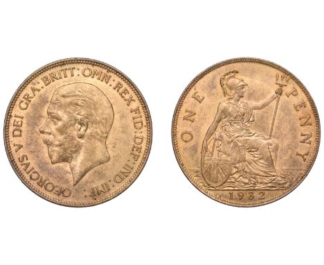 George V (1910-1936), Penny, 1932 (F 207; BMC 2277; S 4055). Good extremely fine, some original colour, scarce £90-£120