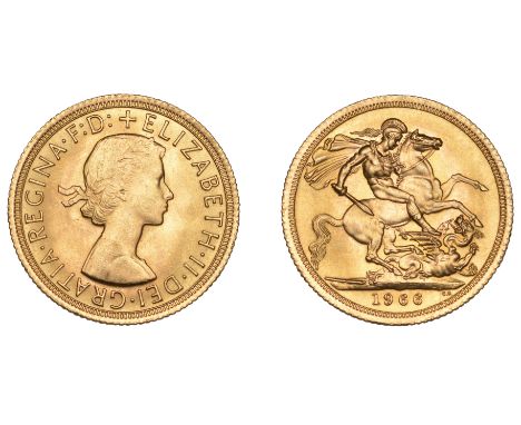 Elizabeth II (1952-2022), Sterling issues, Sovereign, 1966 (M 304; S 4125). About as struck £200-£260