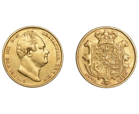 William IV (1830-1837), Sovereign, 1832, second bust (M 17; S 3829B). Nearly very fine but sometime cleaned £600-£700