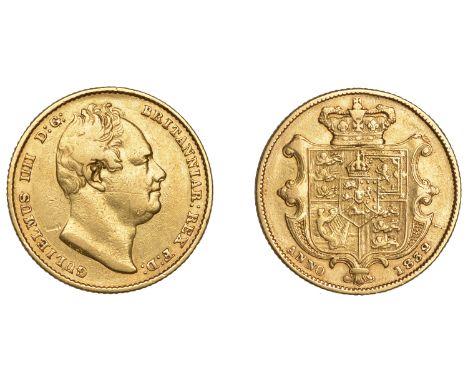 William IV (1830-1837), Sovereign, 1832, second bust (M 17; S 3829B). Nearly very fine but sometime cleaned £600-£700