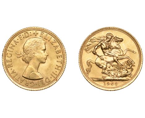 Elizabeth II (1952-2022), Sterling issues, Sovereign, 1963 (M 301; S 4125). Good extremely fine £200-£260