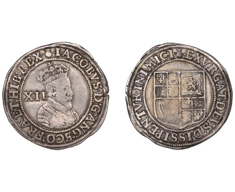 James I (1603-1625), First coinage, Shilling, mm. thistle, first bust, 5.67g/12h (N 2072; S 2645). On a full flan, good fine 