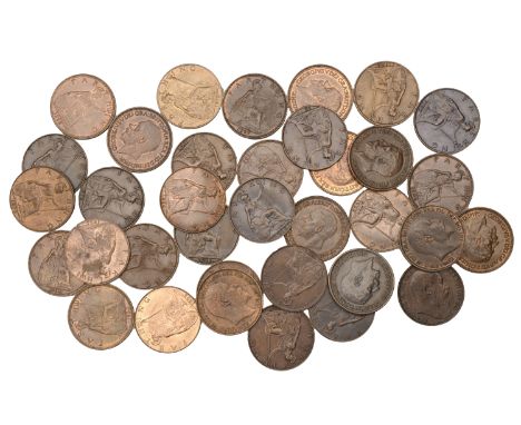 Edward VII (1901-1910), Farthings (9), 1902-10 inclusive (S 3992); George V, Farthings (27), 1911-36 inclusive (S 4059-61) [3