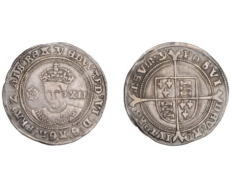 Edward VI (1547-1553), Third period, Fine issue, Shilling, mm. Y, 5.80g/7h (N 1937; S 2482). Slightly smoothed on face, other