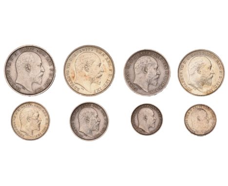 Edward VII (1901-1910), Maundy sets (2), 1902, 1903 (ESC 3607, 3609; S 3985) [8]. Good very fine and extremely fine £150-£200