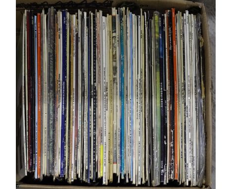 A collection of approximately 250 various LP records, including The Rolling Stones, Pink Floyd, Roxy Music, other rock groups