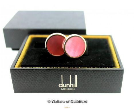 *Dunhill Enamel cufflinks (Lot subject to VAT)