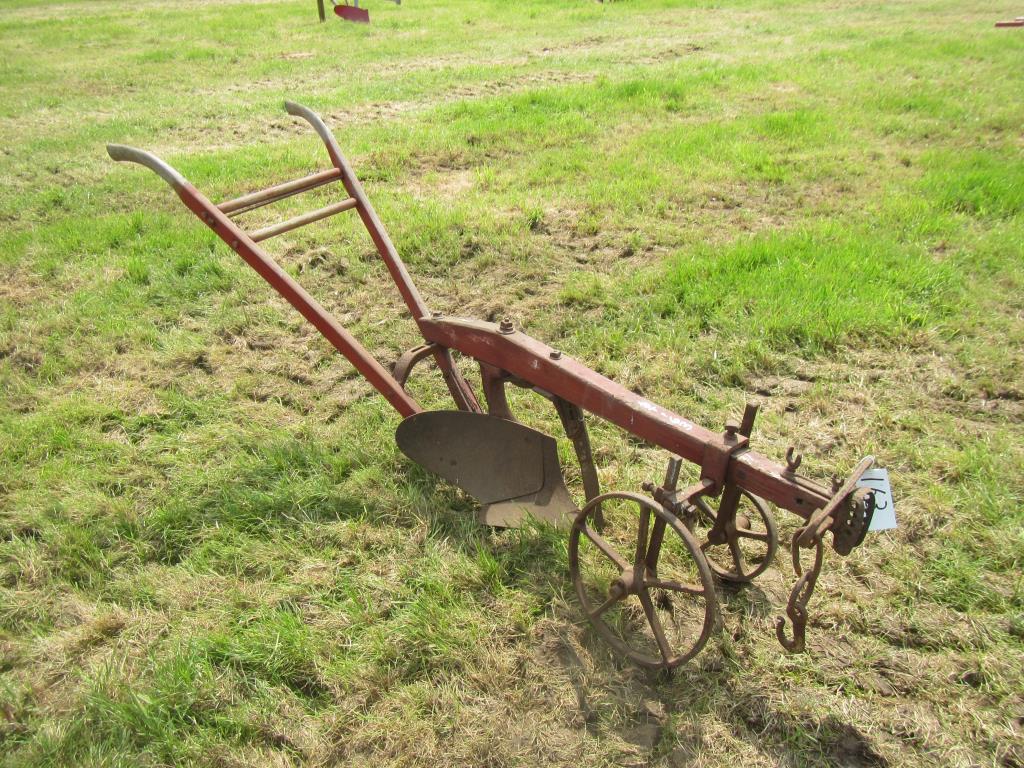 Oliver wooden beamed single furrow pony plough