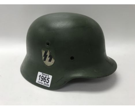 A German M35 helmet, repainted.