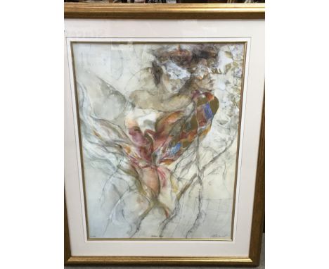 A large framed Ltd edition print 502/750 by Gary Benfield, 84 x 105cm