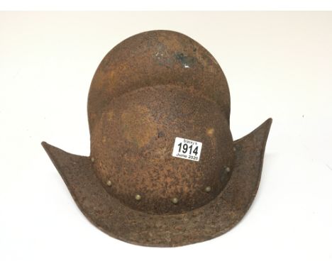 Spanish Armada era helmet rather rusty but solid