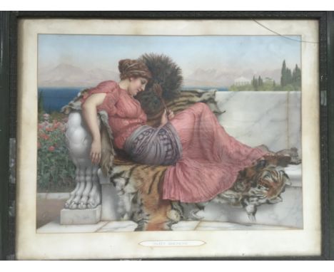 A framed and glazed Pear's print titled 'Sweet Idleness', approx 73cm x 59.5cm.