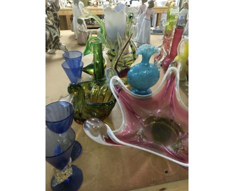 A collection of Murano glass ware various.