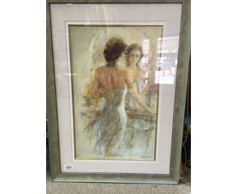 A framed and glazed Gary Benfield print, signed artist proof. 96 x63cm