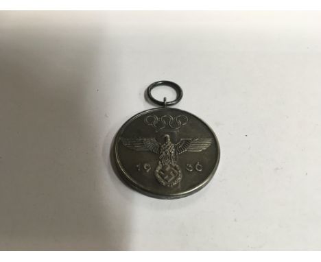 German WW2 style Olympics 1936 Berlin medal in fitted case