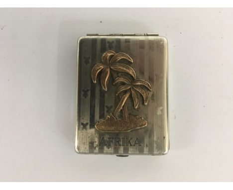 WW2 Style German 21st Panzer Division (Africa Corps) Trench Art Stamp Case. The Battle of El Agheila was 12th-18th December 1