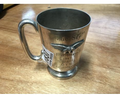 E.P.N.S Trophy Cup for the Guinea Pig Club’s “Best Singer” of 1947. Ward III of the Queen Victoria Hospital in East Grinstead