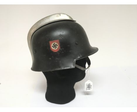 WW2 Style German Railway Fire &amp; Rescue Helmet