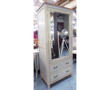 CABINET, from Graham &amp; Green, with a mirrored door over two drawers, 90cm W x 190cm H x 60cm D, retails at £1100.