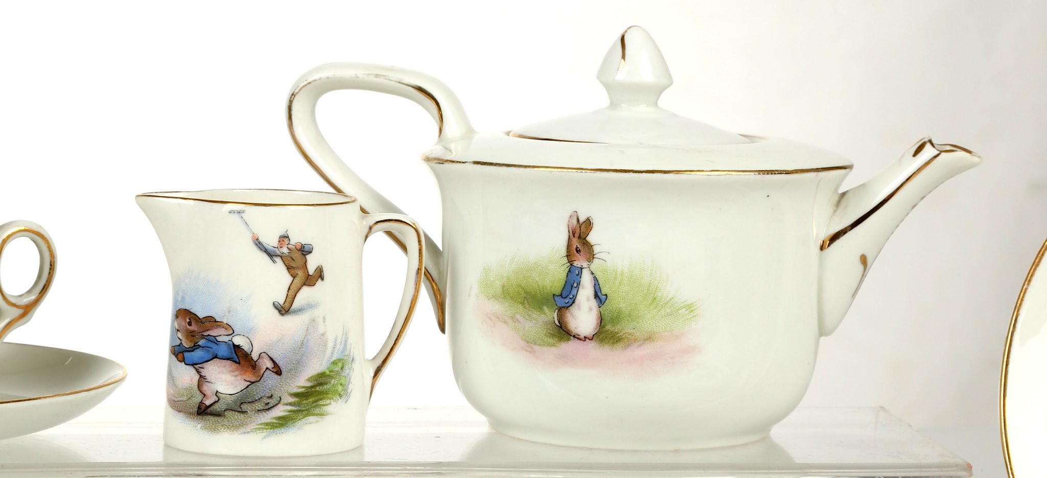 A Grimwades Beatrix Potter Peter Rabbit nursery ware tea set