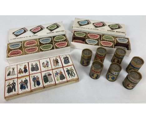 Phillumeny Collection - 4 vintage multi-pack boxes of matches. Comprising: 2 x John Masters "Petite" luxury matches (1 has 2 