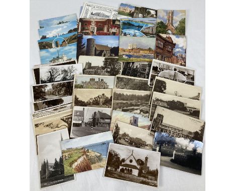 Approx. 65 vintage Norfolk postcards. To include: Dersingham, Hustanton, Sheringham, Wells and King's Lynn. 