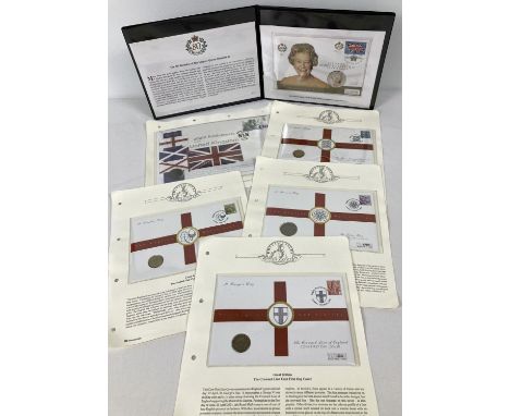 A collection of Westminster stamp and coin first day covers. Together with a limited edition 80th Birthday of Her Majesty Que