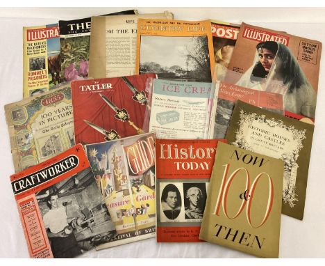 A collection of 18 assorted magazines from the 1950's to include Tatler, Picture Post, Life &amp; Illustrated. Lot also inclu