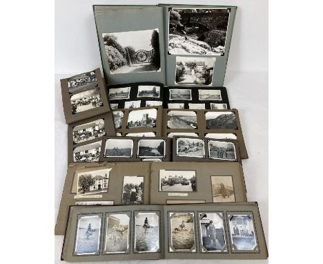 A collection of 7 vintage photograph albums containing pictures from the 1940's to 1960's. To include motorbikes, period dres