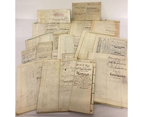 29 assorted vintage Indentures and other deeds dating from early to mid 1900's. To include convergence, mortgage  and assignm
