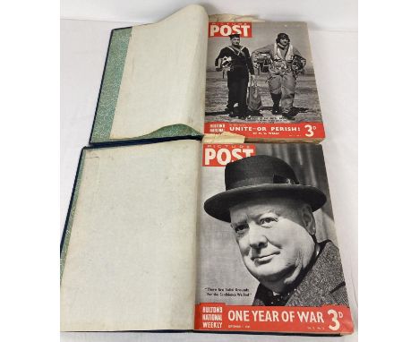 2 Picture Post books from 1940. May to August and Sept to Dec. 