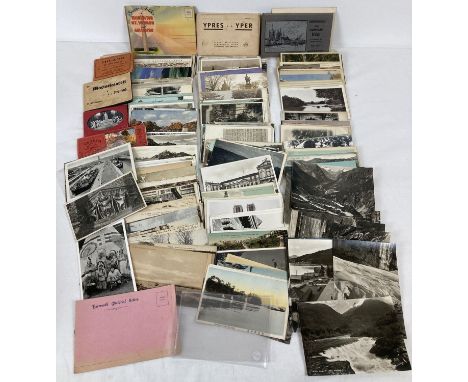 Approx. 250 assorted Edwardian &amp; vintage overseas postcards together with a quantity of souvenir card books. To include c