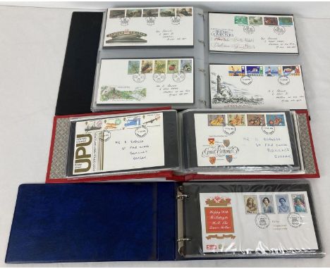 3 albums containing a quantity of assorted vintage First Day Covers. Dating from the 1960's - 1980's. 
