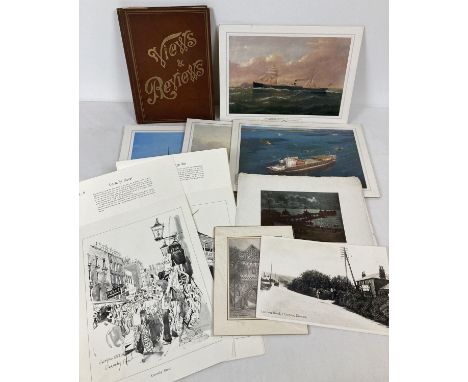 A collection of assorted vintage pictures &amp; prints. To include: "My London" Folio of drawings by Geoffrey Fletcher from T