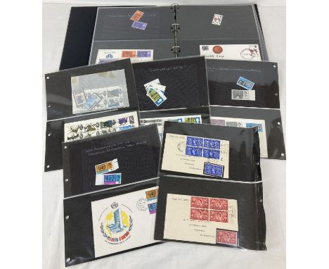 A folder of 48 first day covers and corresponding individual mint stamps dating from 1953-1967. To include: Queens Coronation