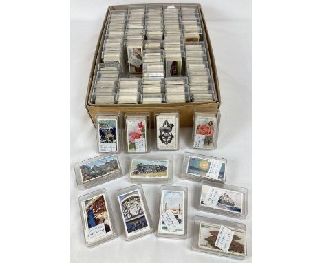 Ex Dealers Stock - a box of assorted vintage Player's &amp; Will's cigarette cards in clear plastic cases. To include: Life i